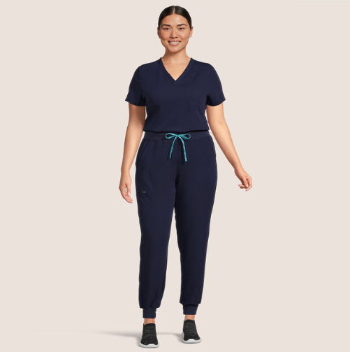 Scrub Top (Navy)