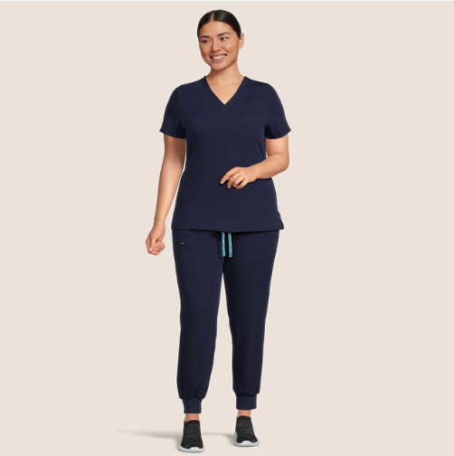 Scrub Top (Navy)