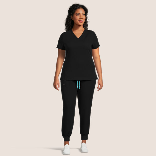 Scrub Top (Black)