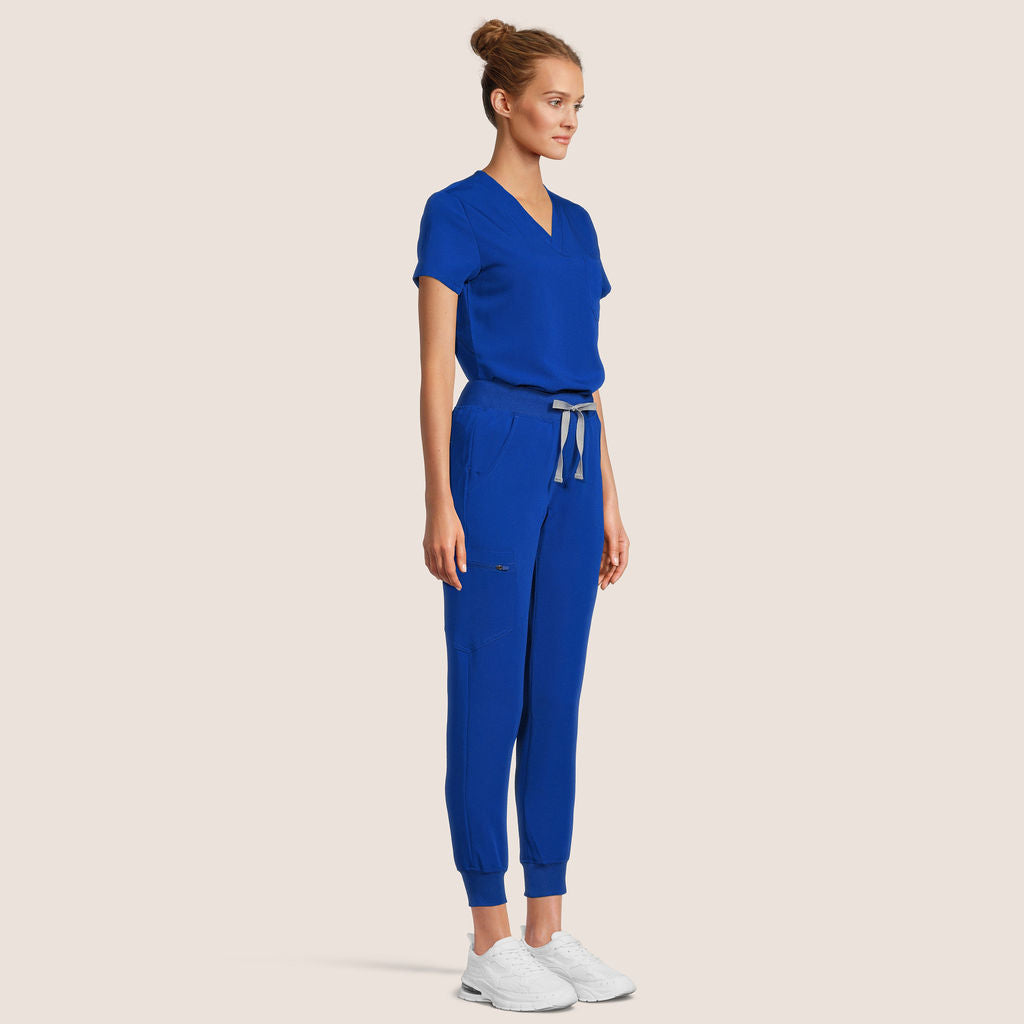 Royal blue jogger scrub pants hot sale